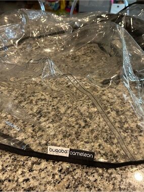 Bugaboo Cameleon Transparent Rain Cover with Black Trim